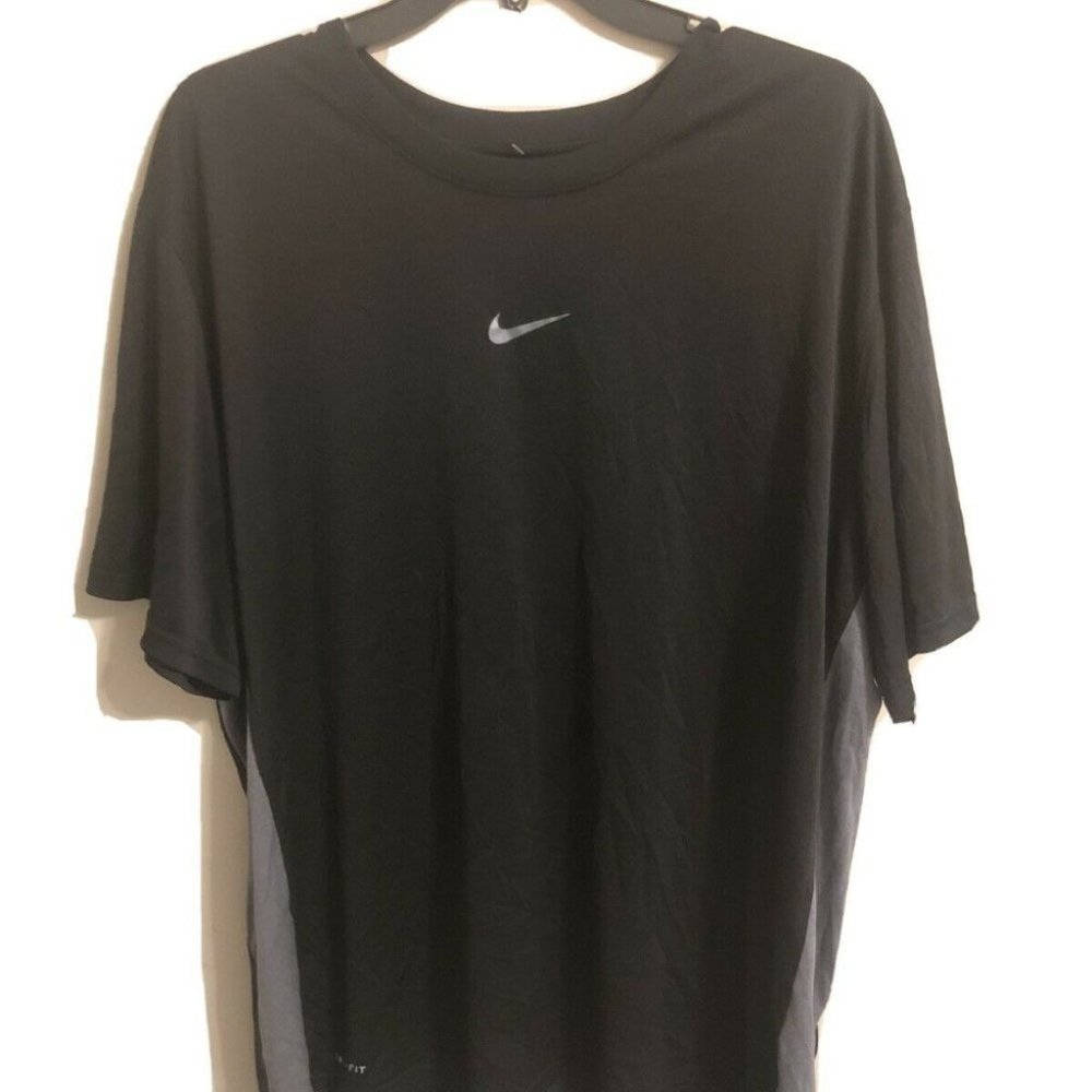NIKE Dri-Fit Men's Black Shirt Top Size 2XL